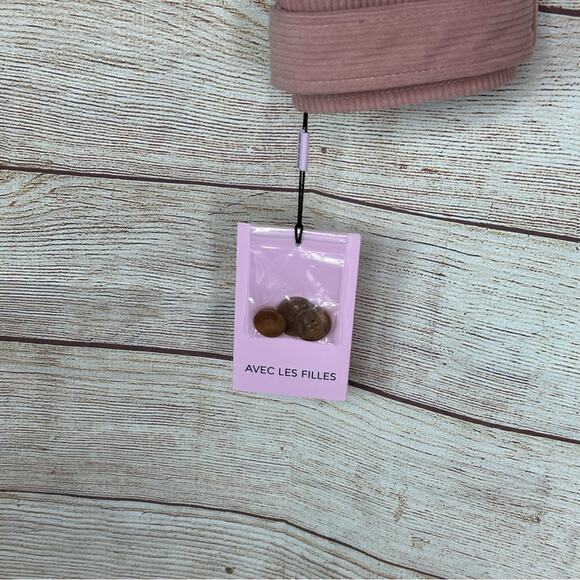 Avec Les Filles Pink Corduroy Trucker Style Cropped Jacket - Picture 4 of 12
